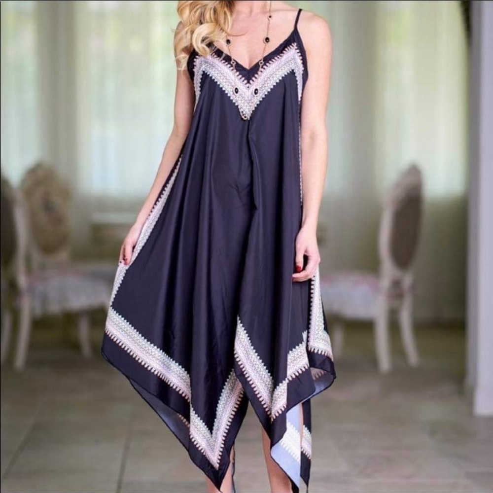 Unique Asymmetrical bandana dress